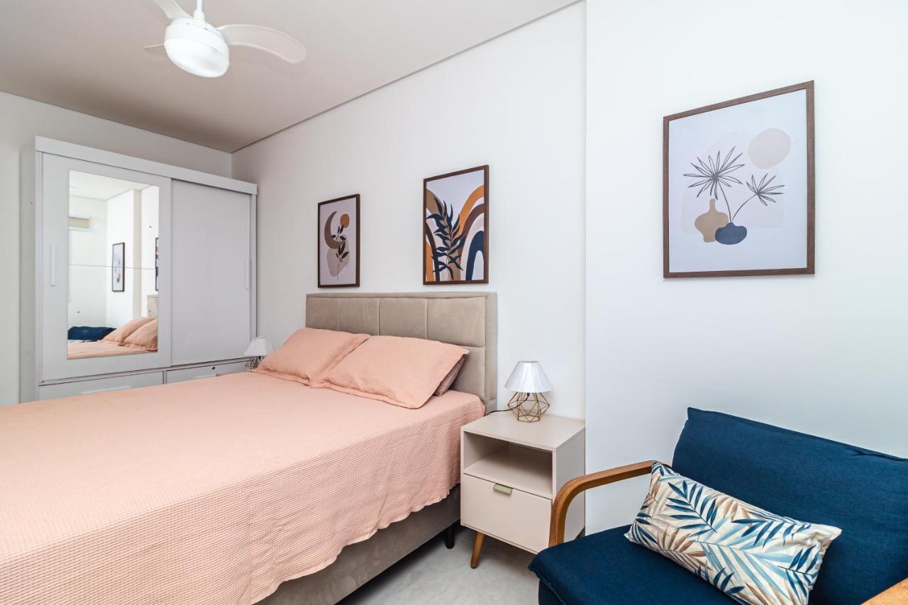 Apto Otima Localizacao A 100M Da Praia, Piscina, Ar Condicionado, Garagem E Portaria 24H Praia Grande  Luaran gambar