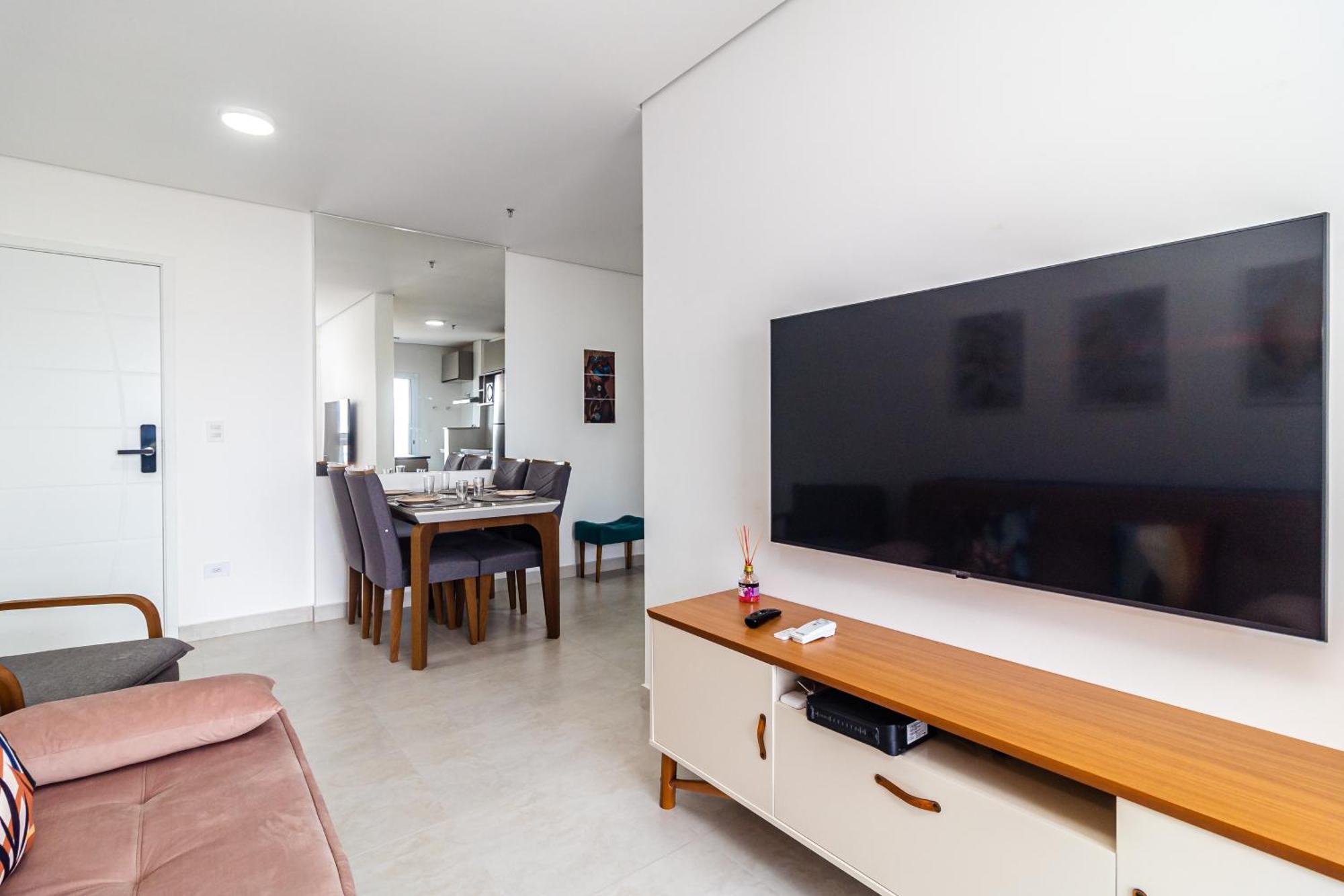 Apto Otima Localizacao A 100M Da Praia, Piscina, Ar Condicionado, Garagem E Portaria 24H Praia Grande  Luaran gambar