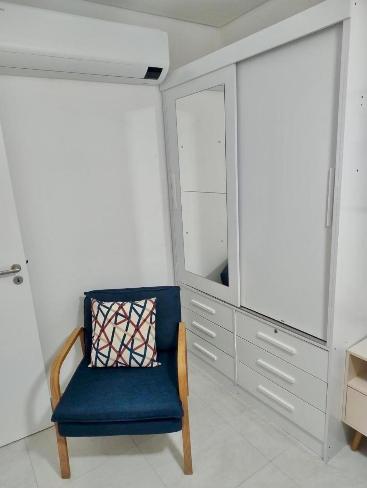 Apto Otima Localizacao A 100M Da Praia, Piscina, Ar Condicionado, Garagem E Portaria 24H Praia Grande  Luaran gambar